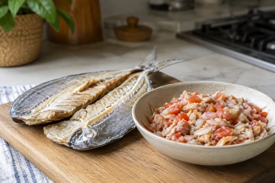 Солёная рыба в креольской кухне