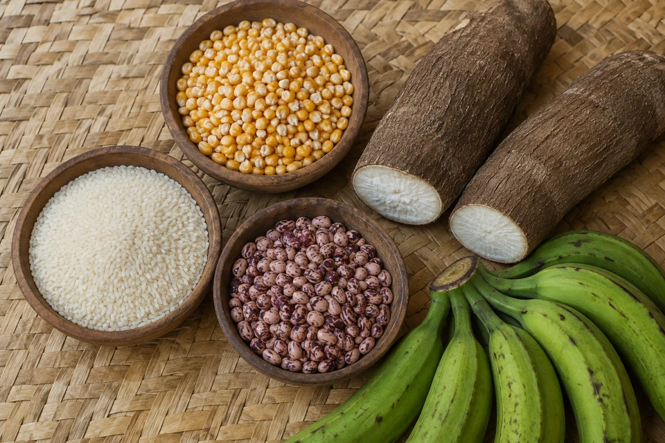 Кукуруза, рис, фасоль, кассава и бананы — продукты кухни Танзании