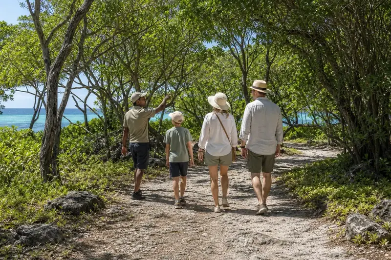 Иллюстрация: семейная прогулка с гидом по природной тропе острова у Маврикия